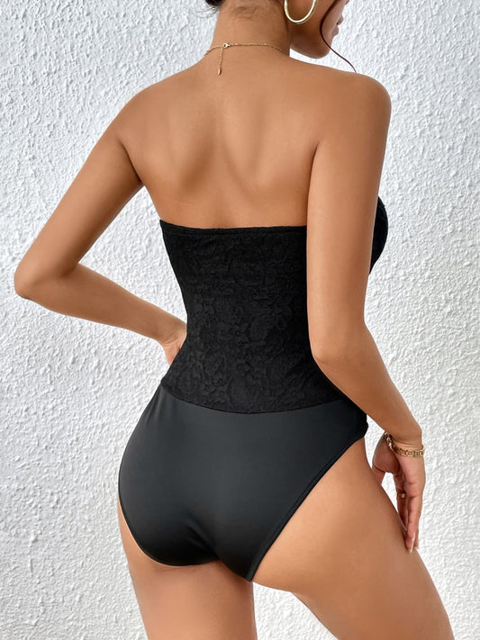 Strapless Sweetheart Neck Bodysuit - Fashion Finder Hub