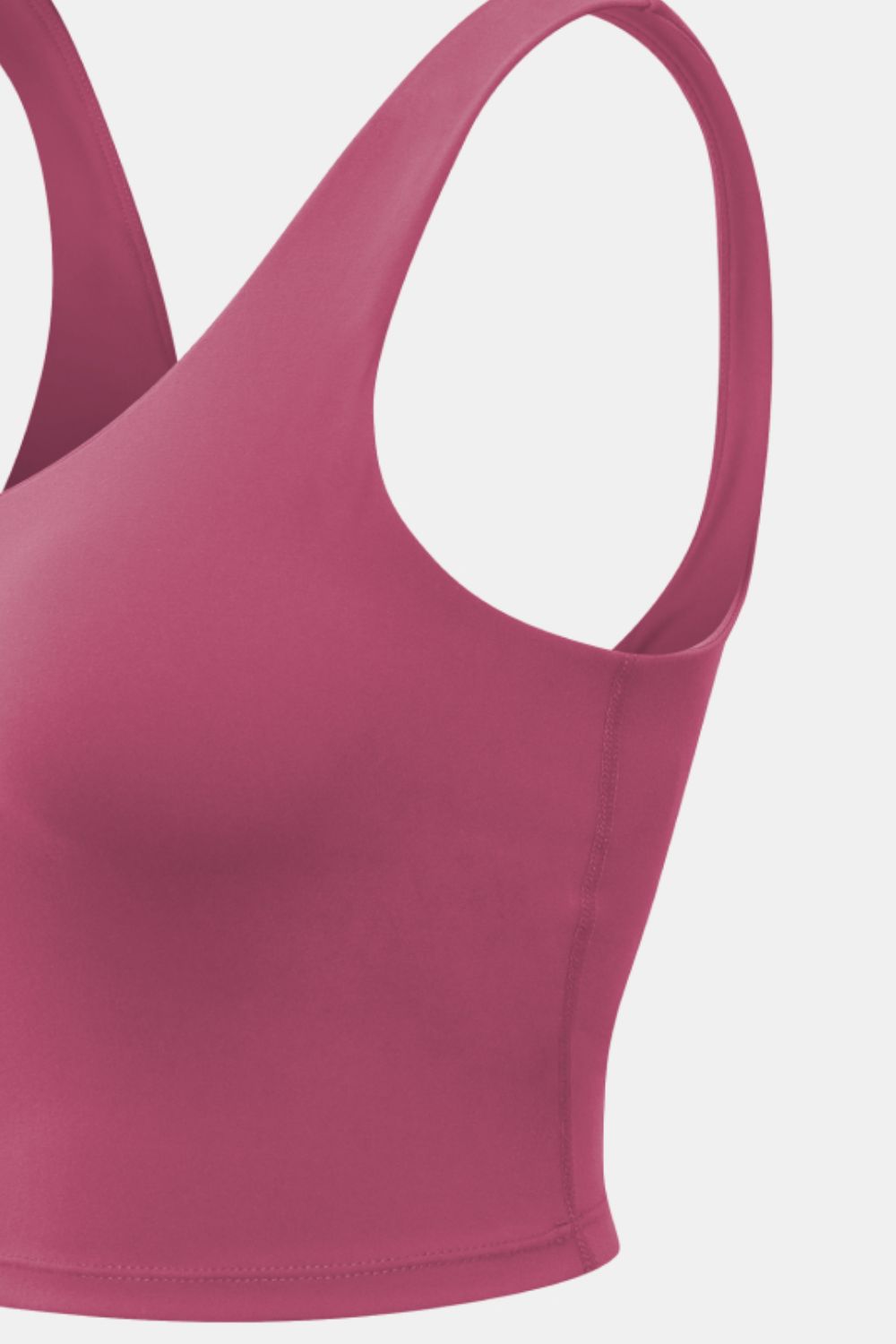 Cropped Scoop Neck Active Tank Top - Fashion Finder Hub