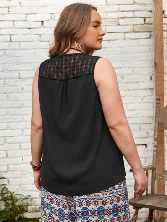 Plus Size V-Neck Tank - Fashion Finder Hub
