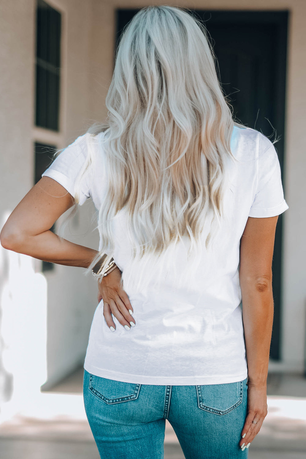Graphic Round Neck Short Sleeve T-Shirt - Fashion Finder Hub