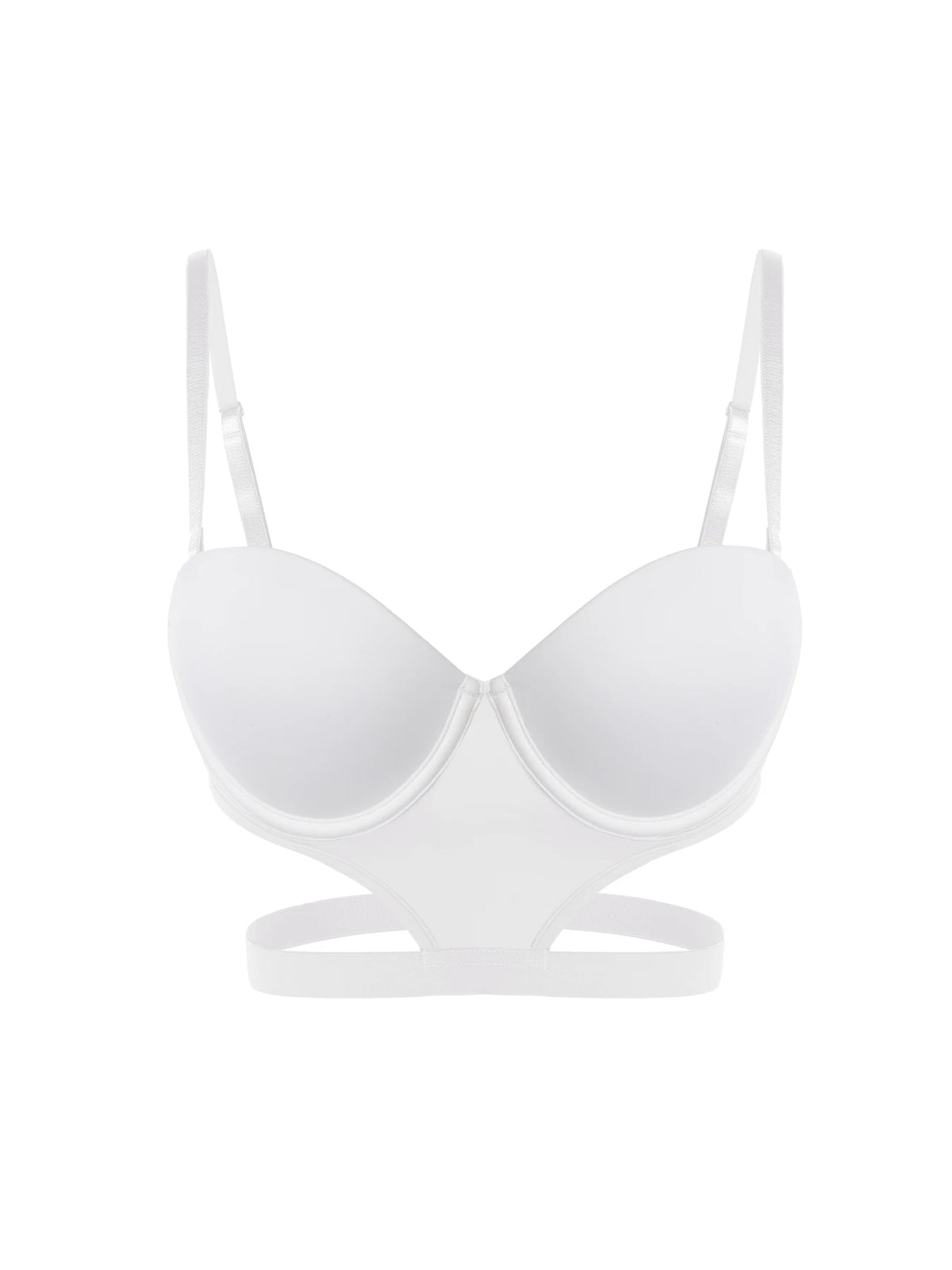 Stylish undertone beautiful back half cup smooth and exposed waist slim waist big exposed back push up bra