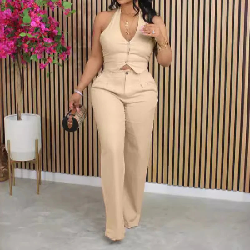 Vest Top + Pant Matching Sets