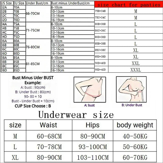 Victoria Secret Comfortable Breathable Push Up Bra + Panty Set