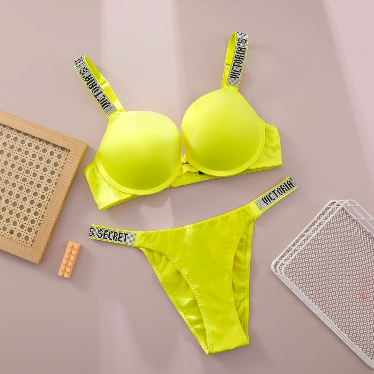 Victoria Secret Comfortable Breathable Push Up Bra + Panty Set