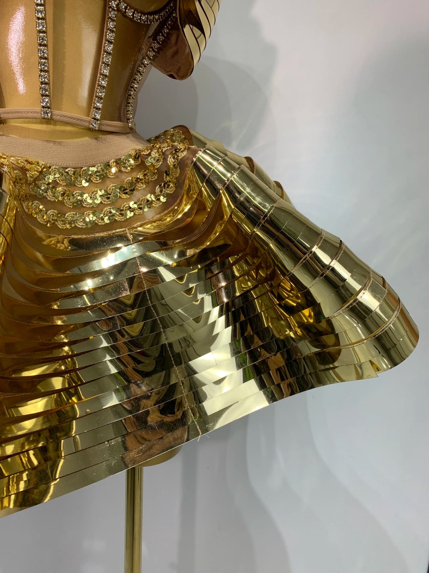 Sequins Rhinestone Backless Shiny Dresses (2pc.)