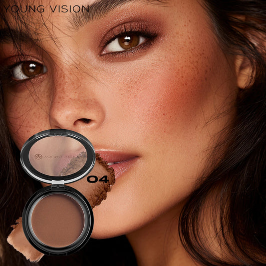 Silky Matte Bronzer Setting Makeup Contour Powder Long lasting 3D Face Shaping Concealer Deep Contouring Nose Shadow Palette