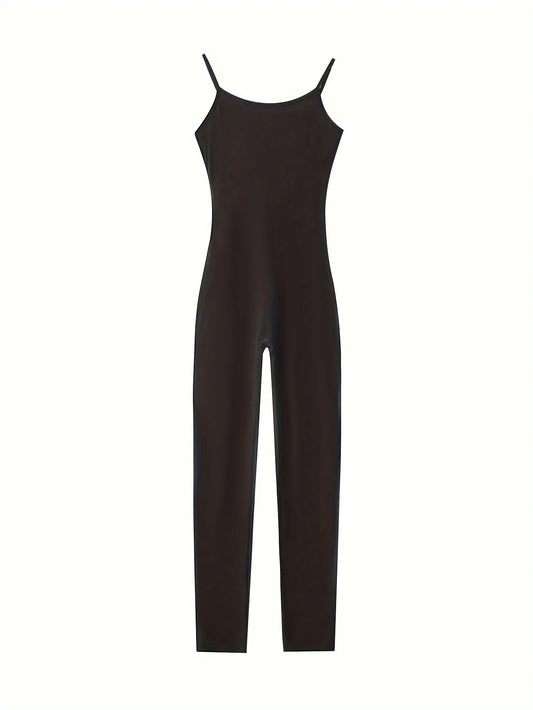 One Piece Bodycon Casual Daily Jumpsuits - Black
