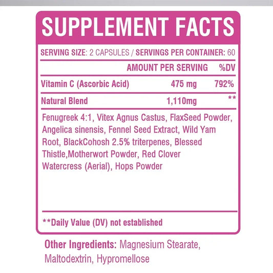 Pueraria Mirifica Capsules - Promote Breast Development, Natural Herbal - 120 Capsules