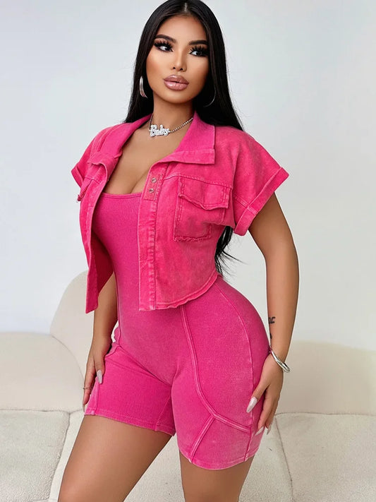 Women Two Piece Short Sets