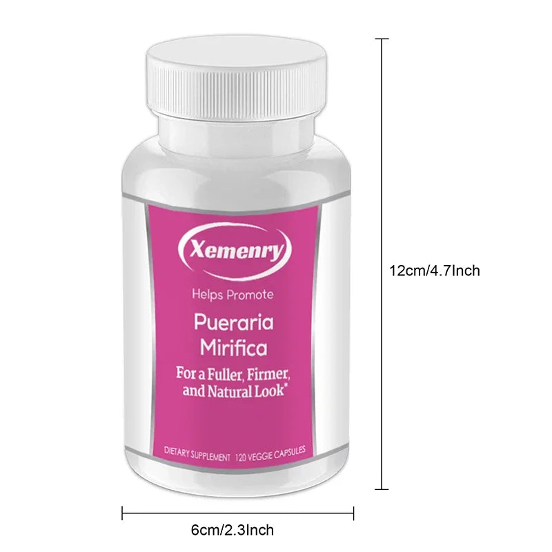 Pueraria Mirifica Capsules - Promote Breast Development, Natural Herbal - 120 Capsules