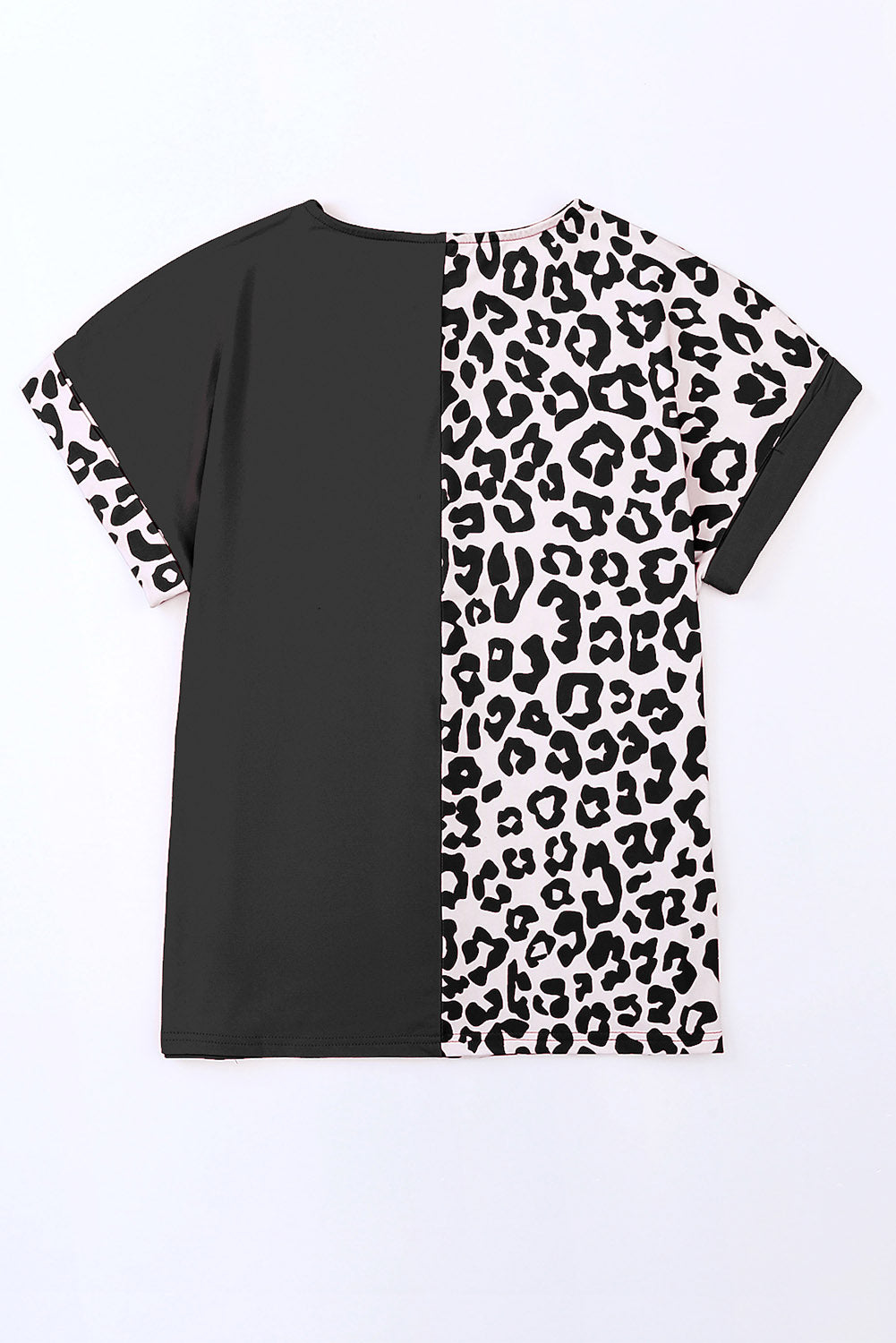 Plus Size Leopard Round Neck T-Shirt - Fashion Finder Hub