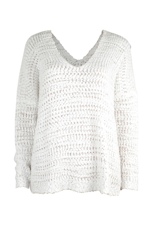 Single Shoulder Long Sleeve Sweater - Fashion Finder Hub