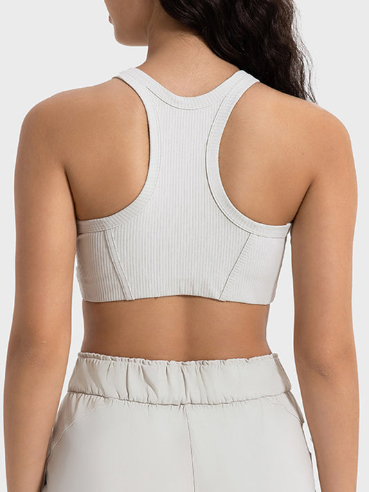 Wide Strap Cropped Sport Tank - Fashion Finder Hub
