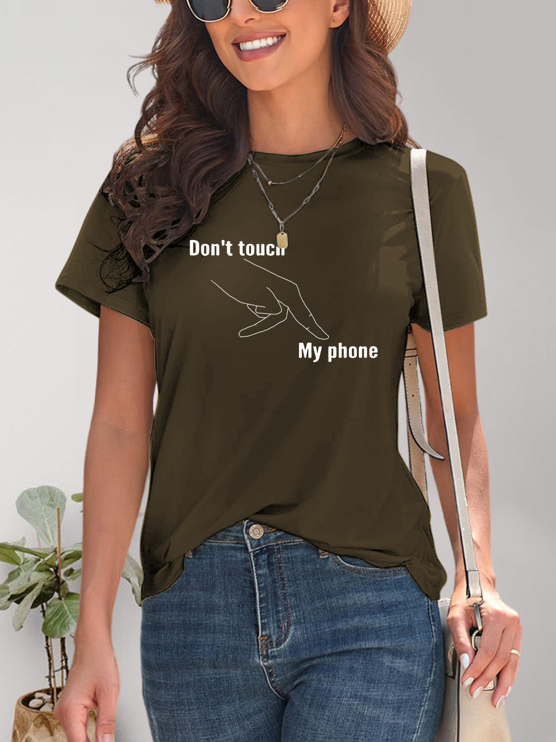 Graphic Round Neck Short Sleeve T-Shirt - Fashion Finder Hub