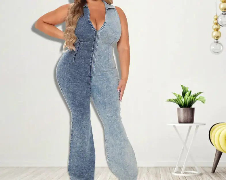 "Double Trouble" Denim Jumpsuit