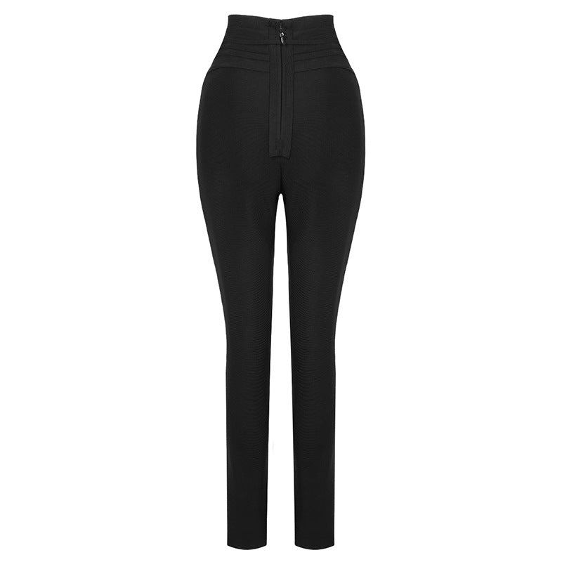 Tasha Elastic High Waist Leggings