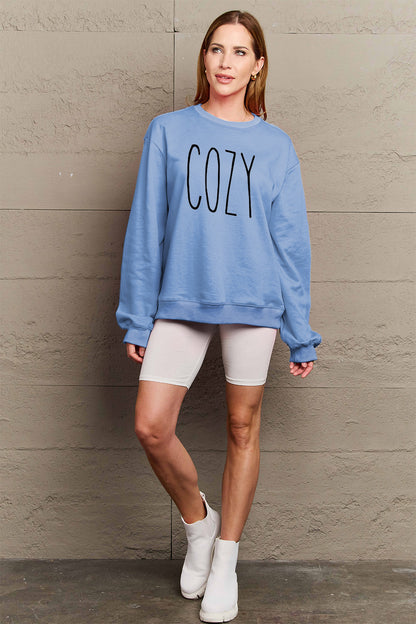 Simply Love Full Size COZY Graphic Sweatshirt - Fashion Finder Hub