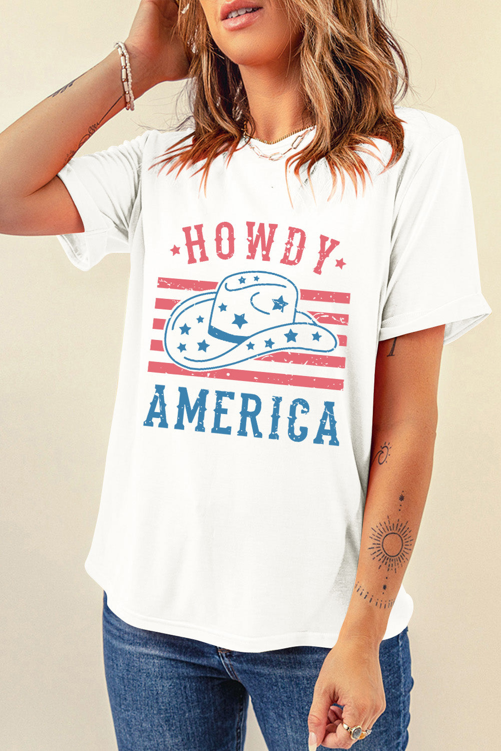 Graphic Round Neck Short Sleeve T-Shirt - Fashion Finder Hub