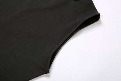 Full Seasons Casual Fitness Sporty Playsuit Sleeveless Slim Activewear All In One Jumpsuit