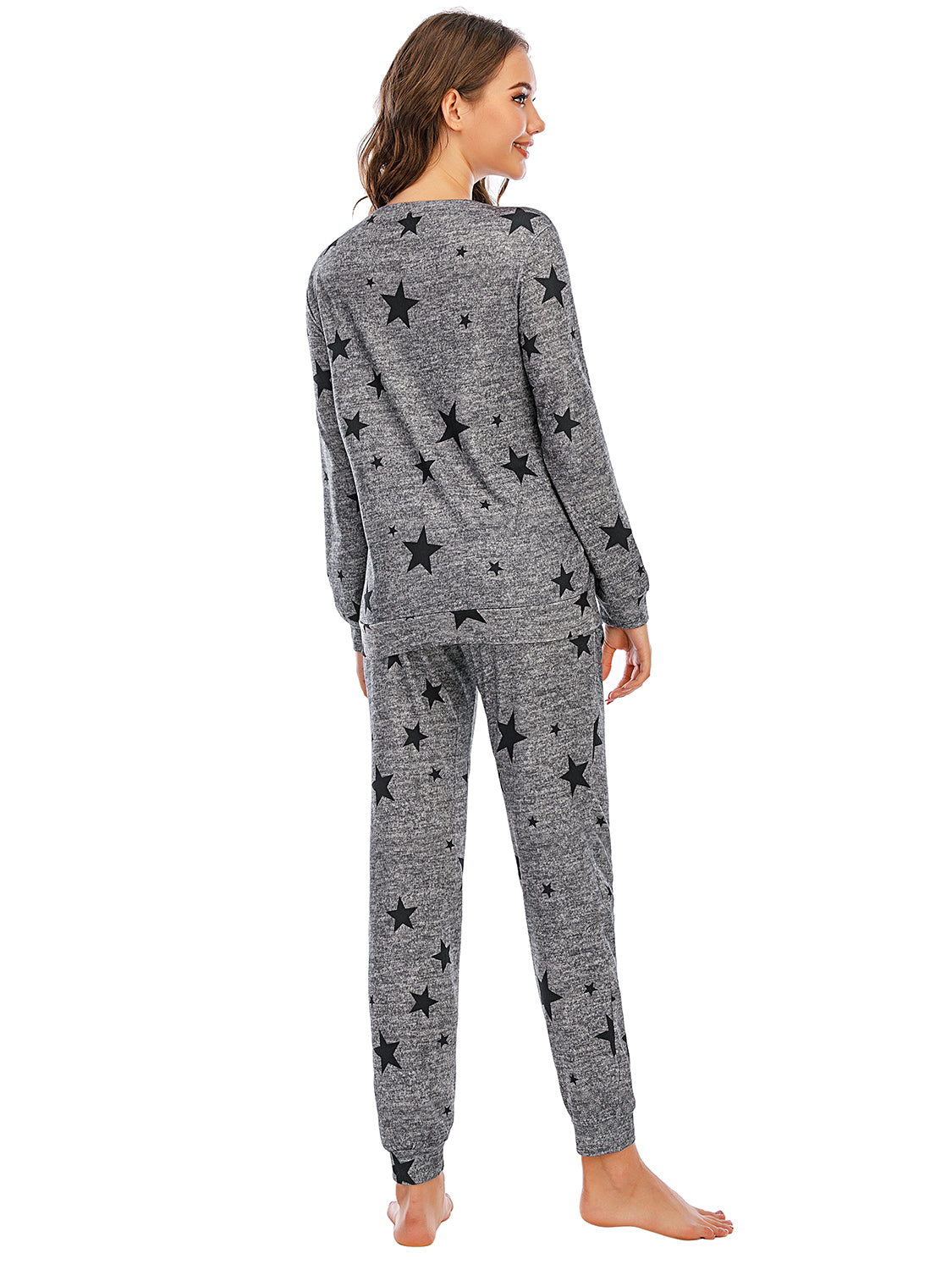 Star Top and Pants Lounge Set - Fashion Finder Hub