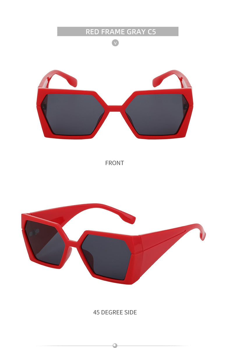 Amy's Large Frame Rectangular Sunglasses