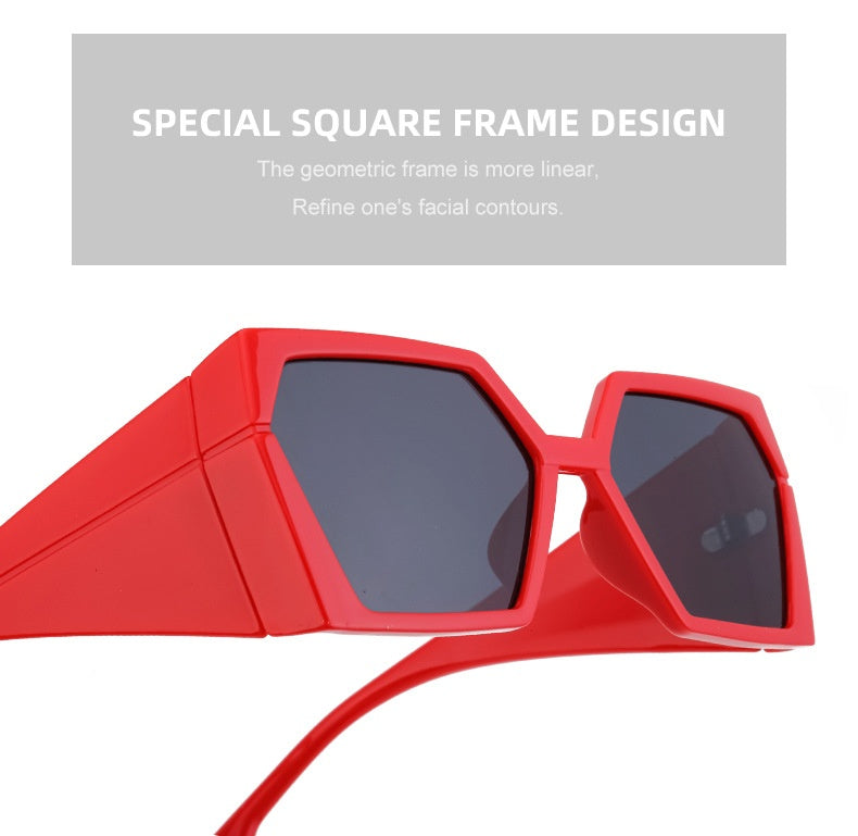 Amy's Large Frame Rectangular Sunglasses