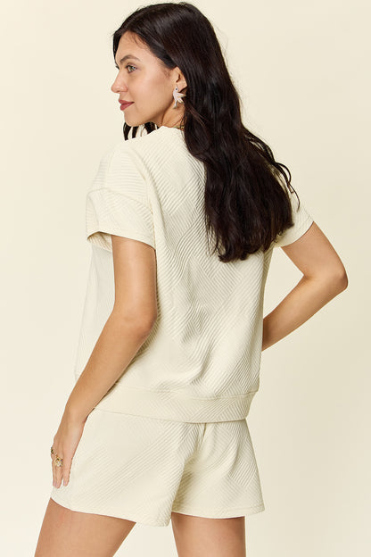 Drawstring Shorts Set