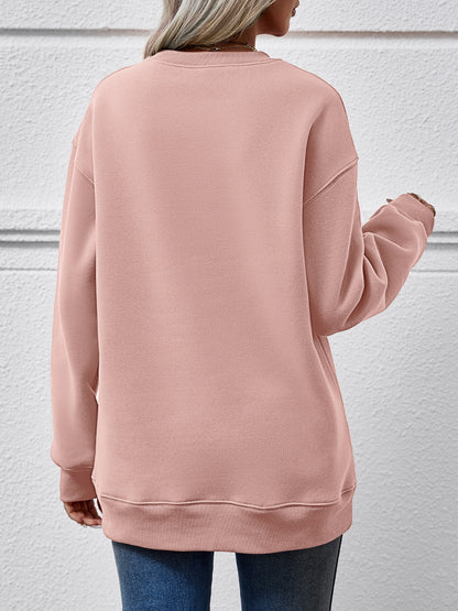 MERRY AND BRIGHT Long Sleeve Sweatshirt - Fashion Finder Hub