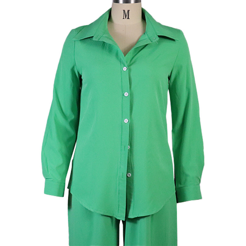 Princess Solid Color Shirt And Pants Set