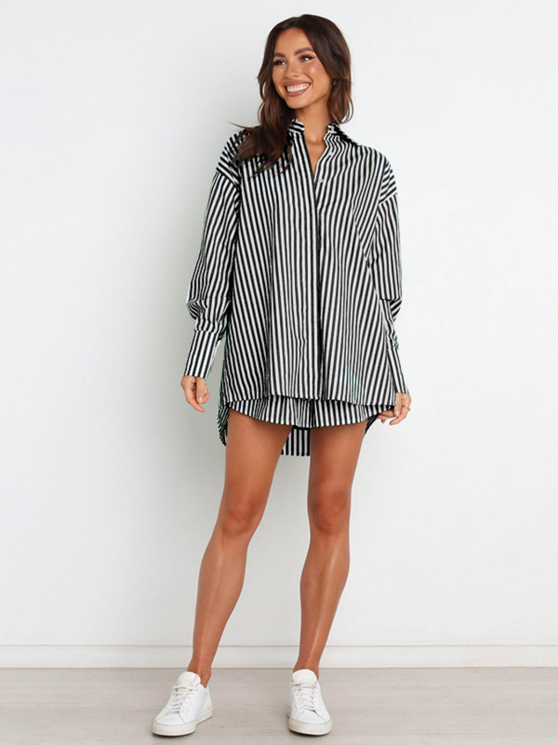Striped Shorts Set