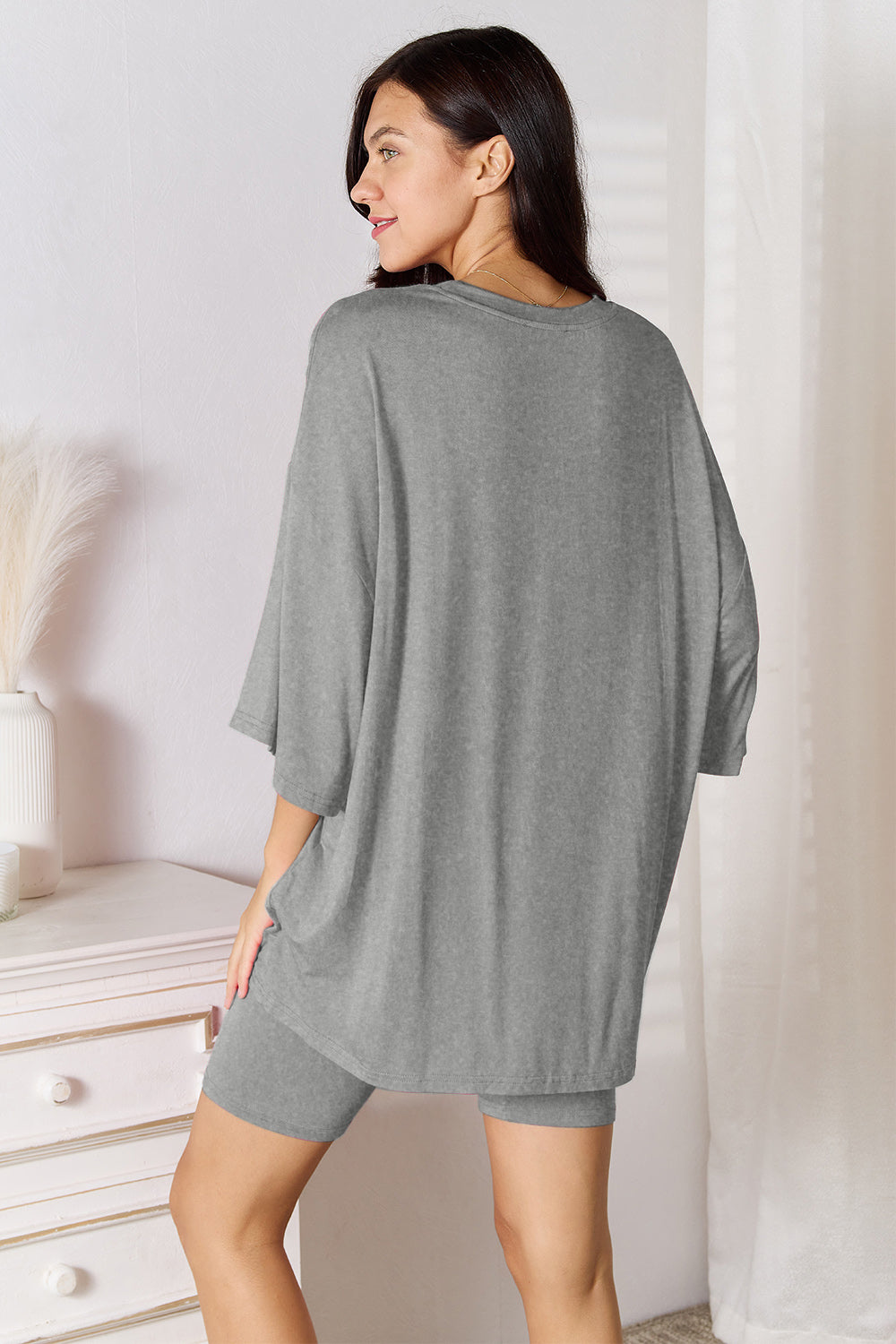 Basic Bae Bamboo Shorts Set