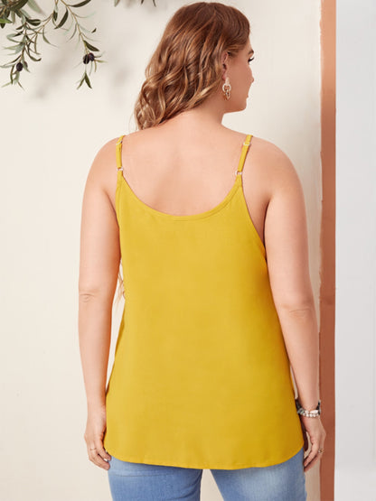 Plus Size Scoop Neck Cami - Fashion Finder Hub