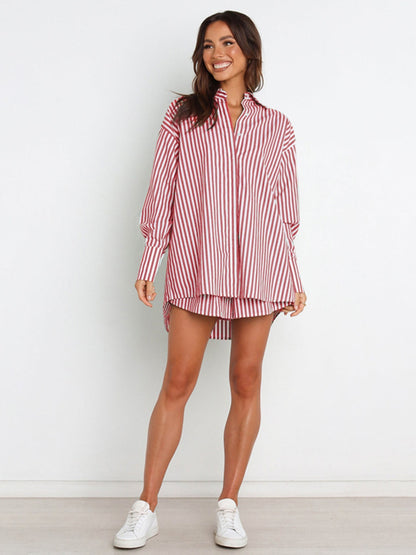 Striped Shorts Set
