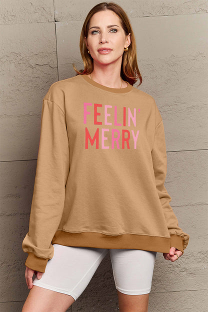 Simply Love Full Size Graphic Round Neck Sweatshirt - Fashion Finder Hub