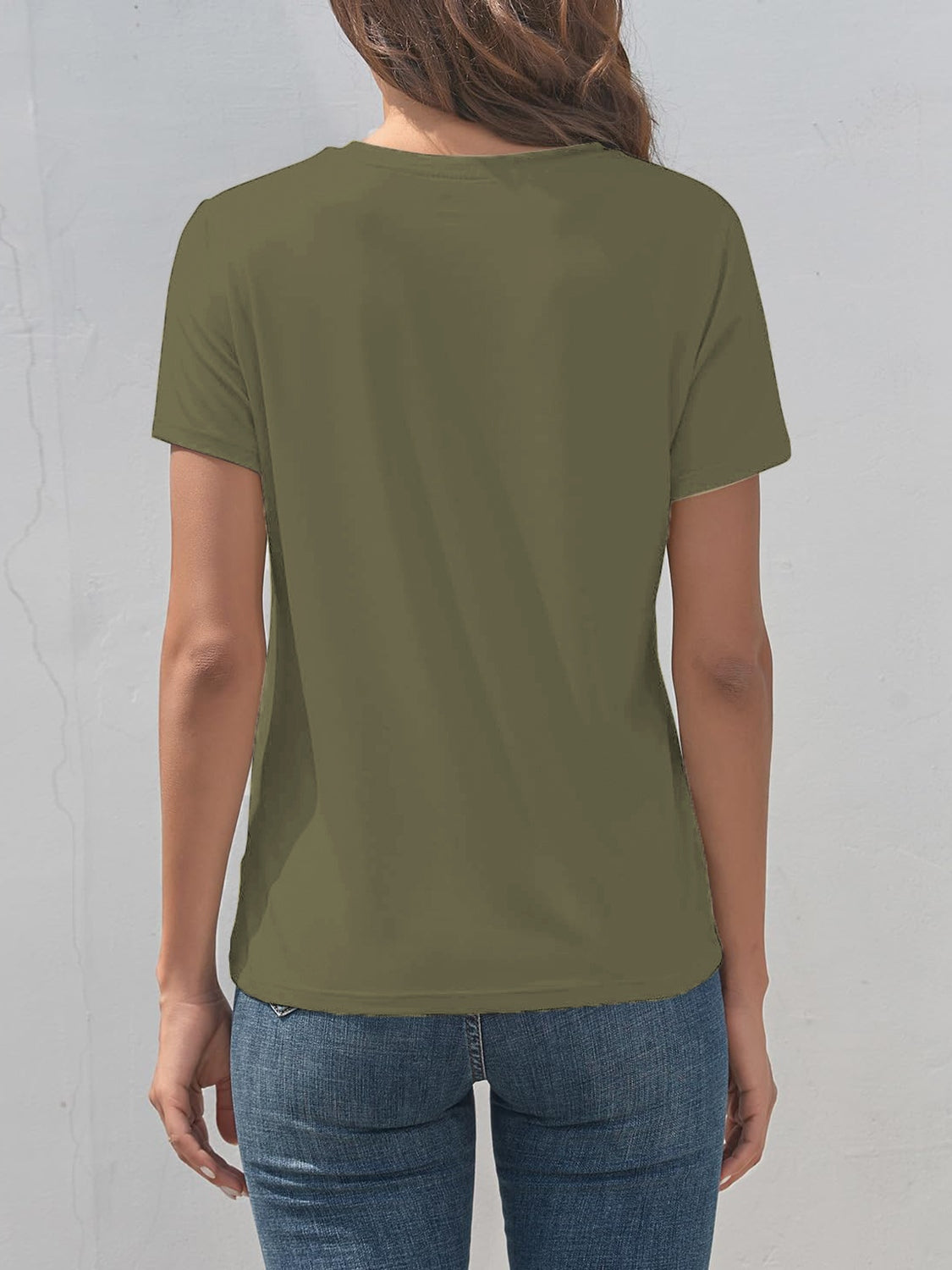 Smile Graphic Round Neck Short Sleeve T-Shirt - Fashion Finder Hub