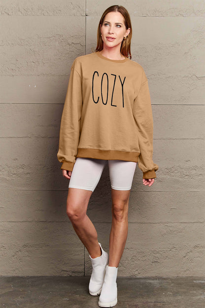Simply Love Full Size COZY Graphic Sweatshirt - Fashion Finder Hub