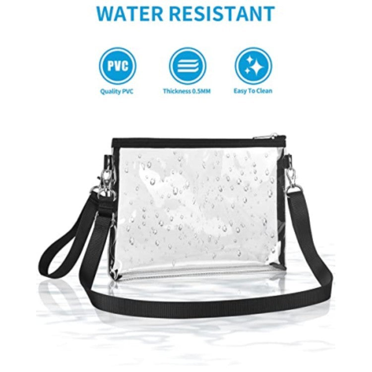 Transparent Crossbody Bag Wallet Travel Handbag