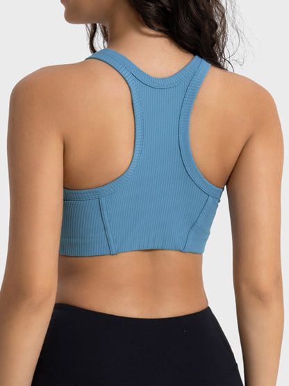 Wide Strap Cropped Sport Tank - Fashion Finder Hub