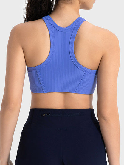 Wide Strap Cropped Sport Tank - Fashion Finder Hub