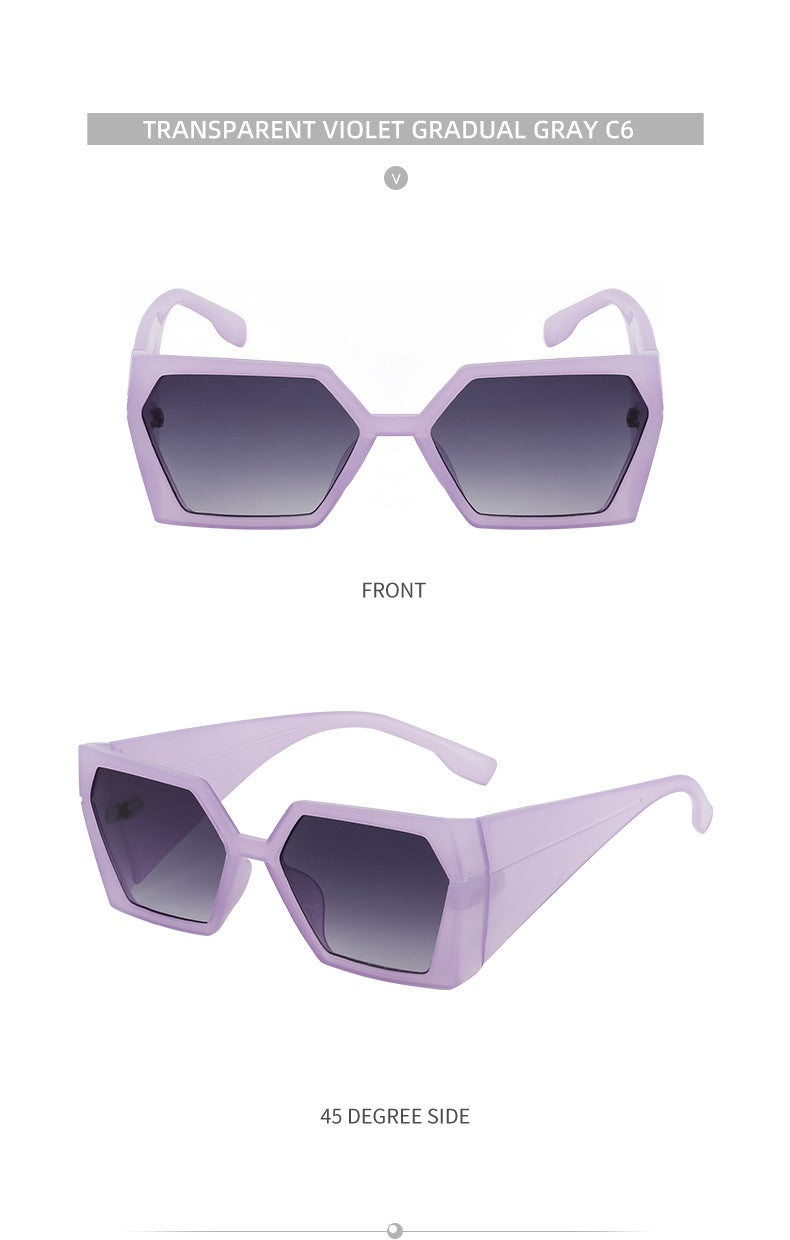 Amy's Large Frame Rectangular Sunglasses