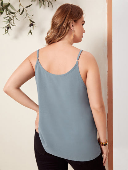 Plus Size Scoop Neck Cami - Fashion Finder Hub