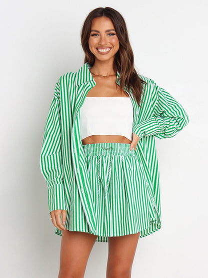 Striped Shorts Set
