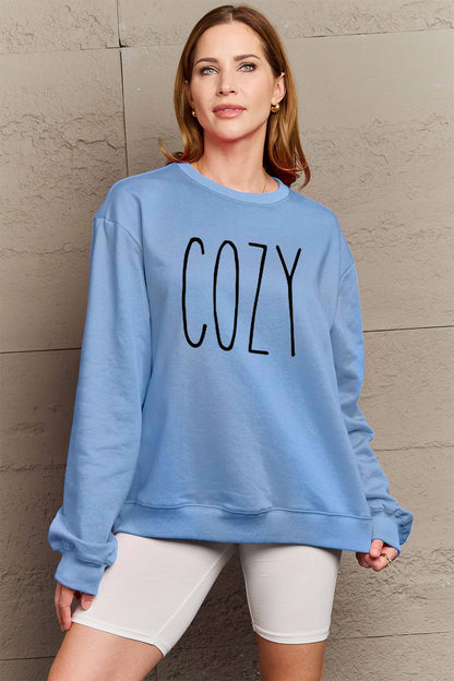 Simply Love Full Size COZY Graphic Sweatshirt - Fashion Finder Hub