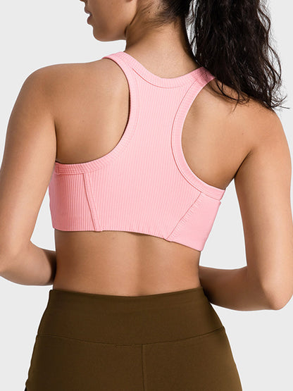 Wide Strap Cropped Sport Tank - Fashion Finder Hub