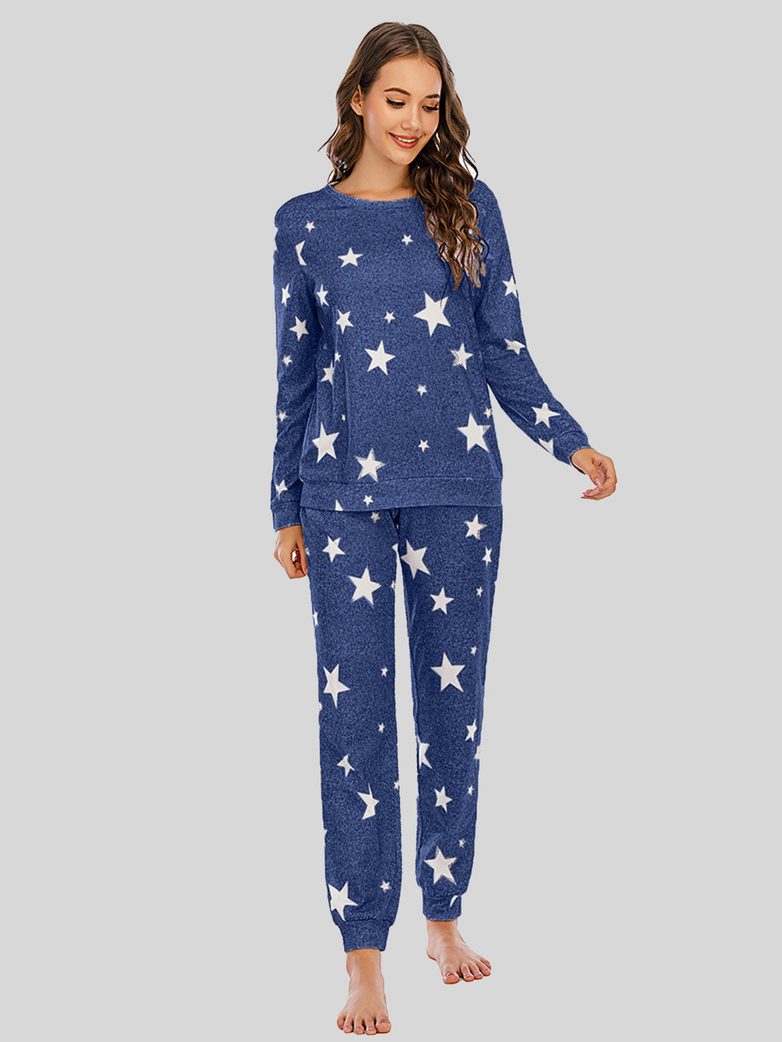 Star Top and Pants Lounge Set - Fashion Finder Hub