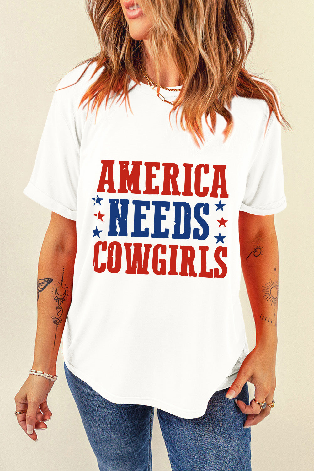 Letter Graphic Round Neck Short Sleeve T-Shirt - Fashion Finder Hub