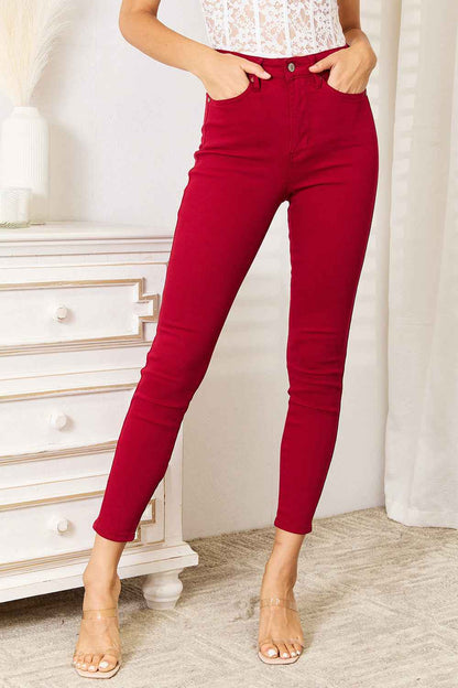 Judy Blue Full Size High Waist Tummy Control Skinny Jeans - Fashion Finder Hub