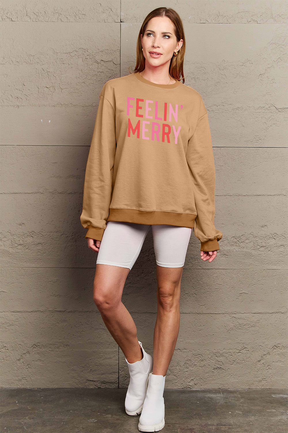 Simply Love Full Size Graphic Round Neck Sweatshirt - Fashion Finder Hub