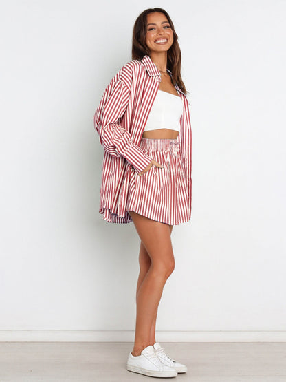 Striped Shorts Set