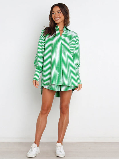 Striped Shorts Set
